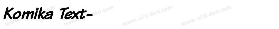 Komika Text字体转换